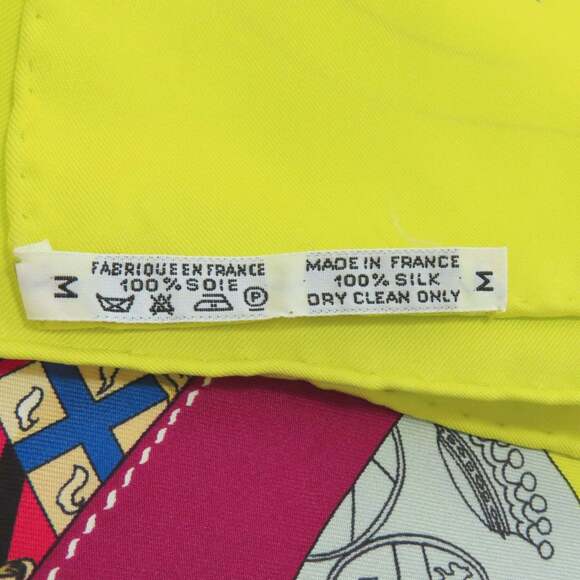 HERMES Yellow Silk Scarf - Picture 7 of 13